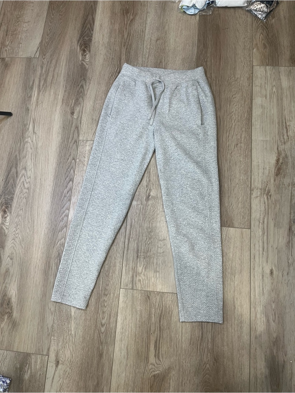 Old Navy Light Gray Heather Jogger Sweatpants